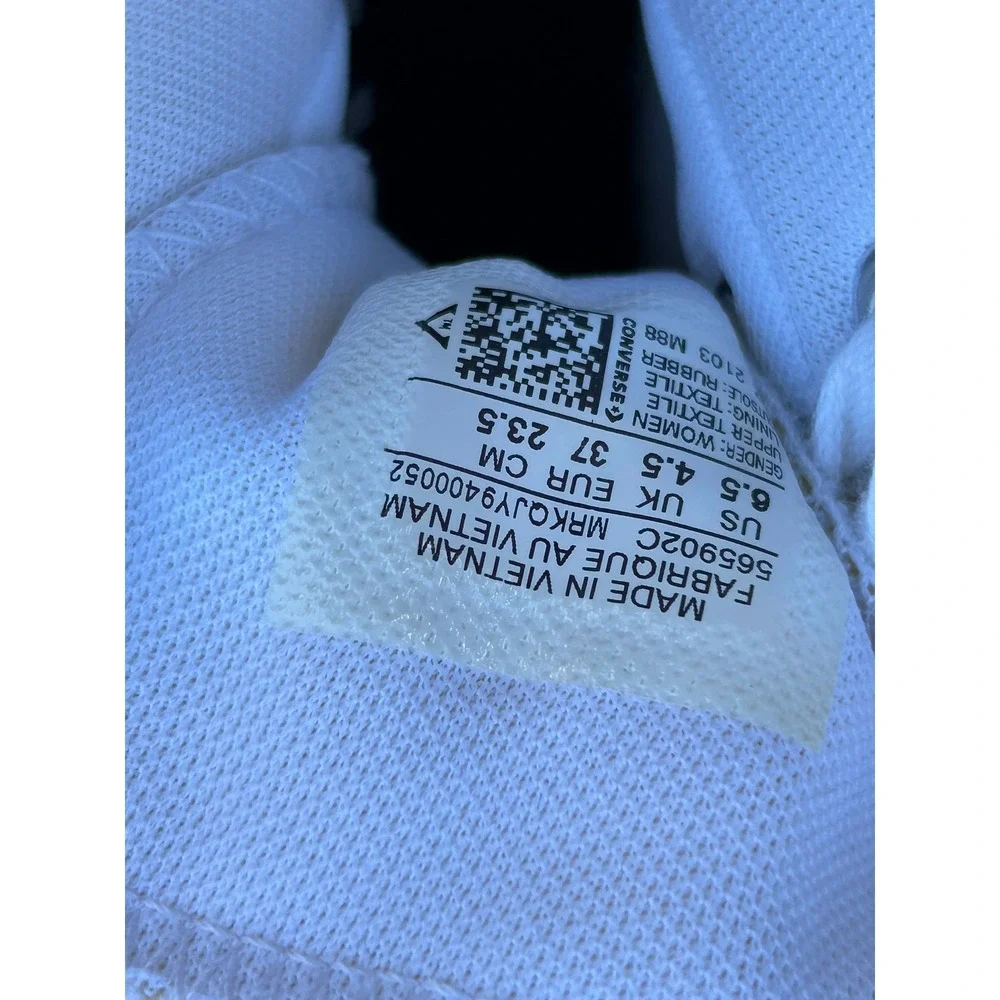 Converse Womens Chuck Taylor All Star Lugged High Top 6.5 White Platform 565902C - Picture 7 of 8